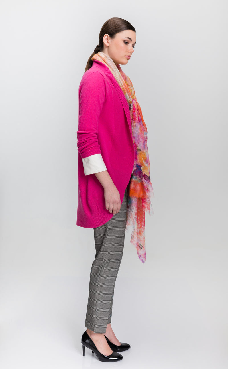 Cashmere Cardigan - Hot Pink - Farinaz Taghavi