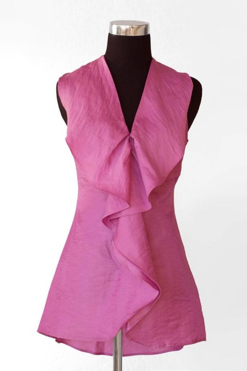 Flow Tunic - Sleeveless Blouse - Pink