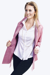 Reversible  Leather Trench Jacket