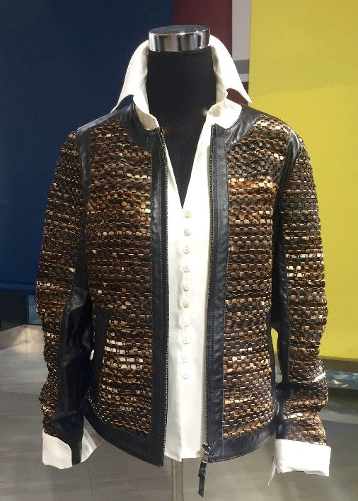 Leather Jacket - Farinaz Taghavi