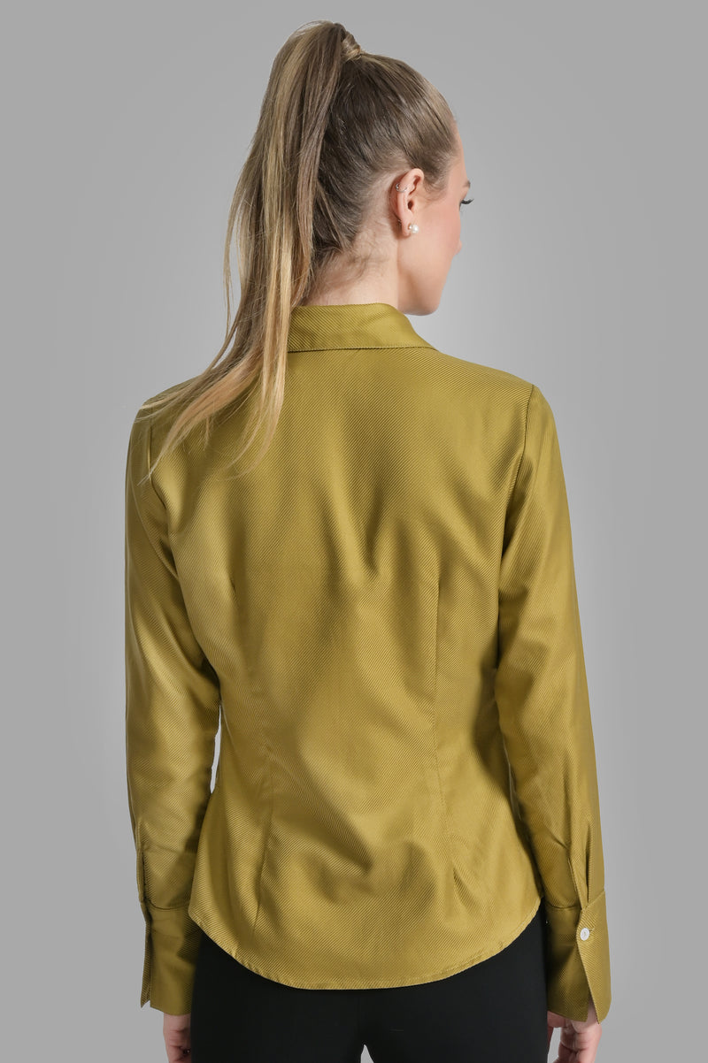 Attitude Shirt - Olive - Farinaz Taghavi