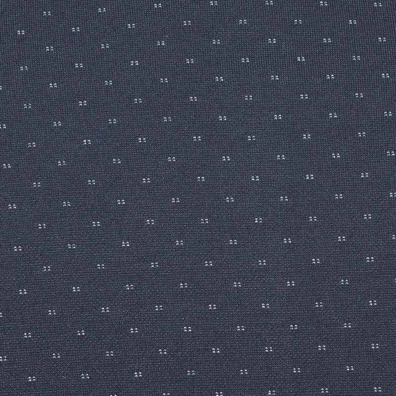 Stretch Cotton Blazer - Navy - Farinaz Taghavi