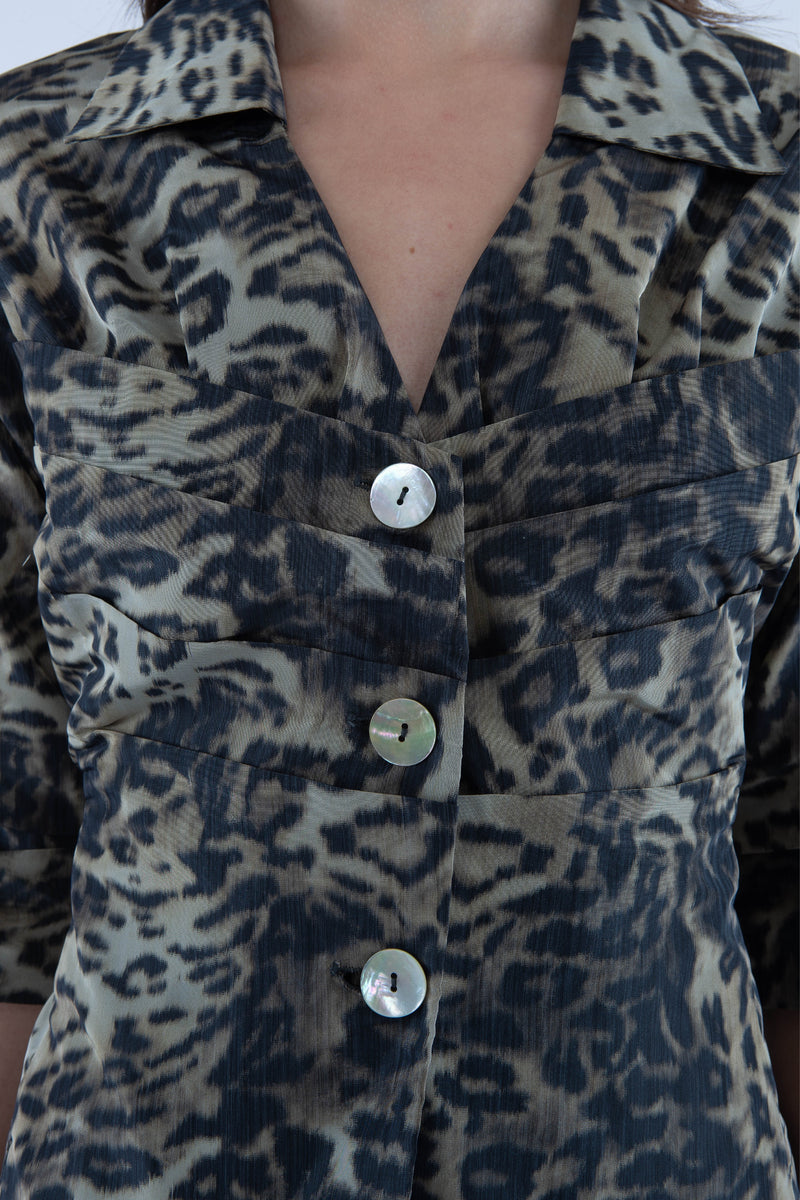 Corset - Leopard Print - Farinaz Taghavi