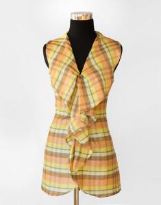 Flow Tunic - Sleeveless Blouse - Plaid