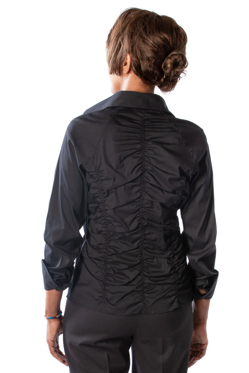 Black Stretch Shirt - Farinaz Taghavi