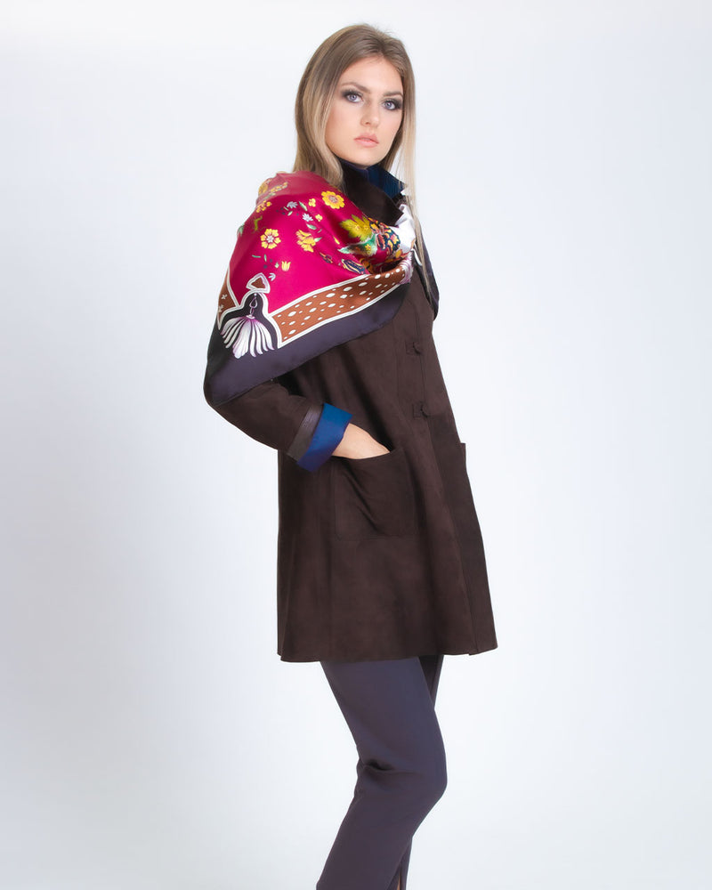 Reversible Suede Leather Jacket – Farinaz Taghavi